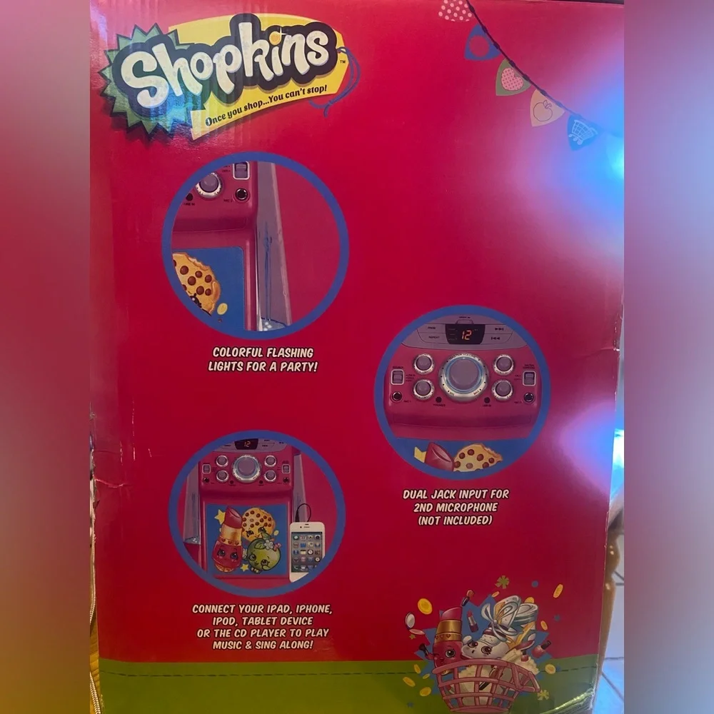 Shopkins Karaoke machine with Microphone